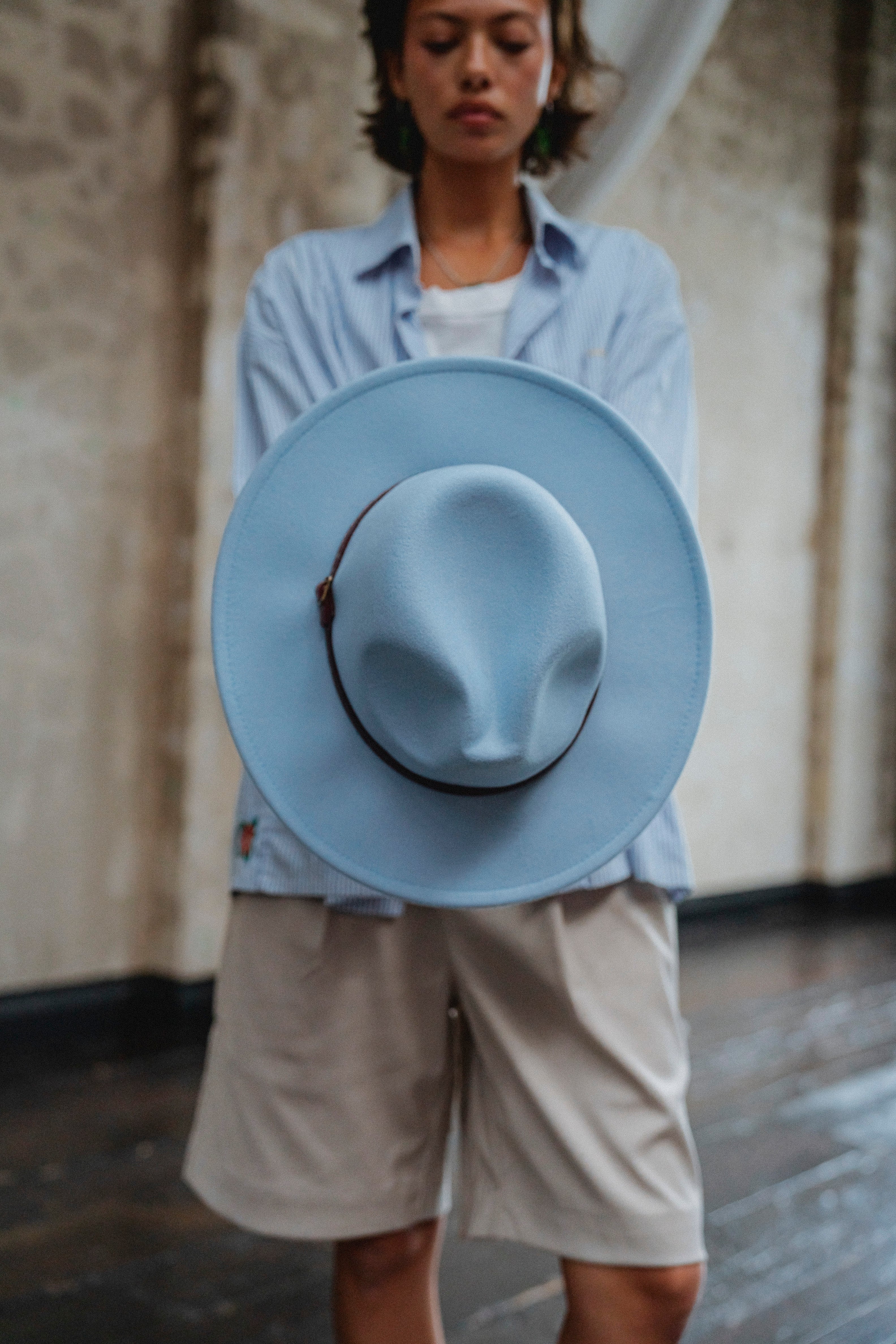 Baby Blue Fedora