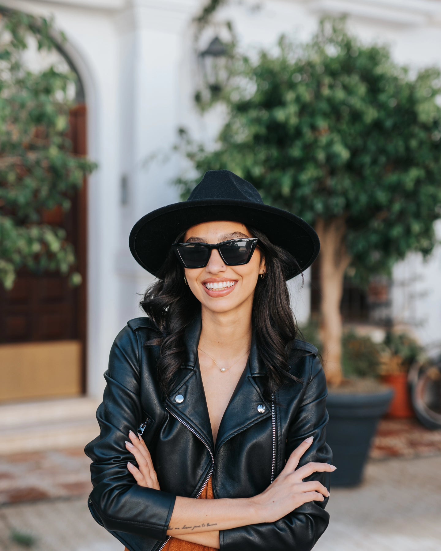 Mandala Black Fedora